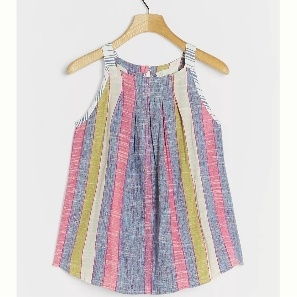 Anthropologie Multicolor Striped Blouse
